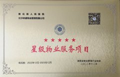 2022年度湖南省五星級物業服